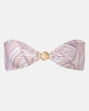 PUCCI Iride Bandeau Bikini Top - Pink
