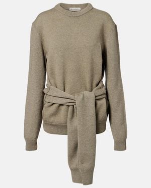 JW Anderson Pullover Aus Wolle Und Baumwolle - Grün