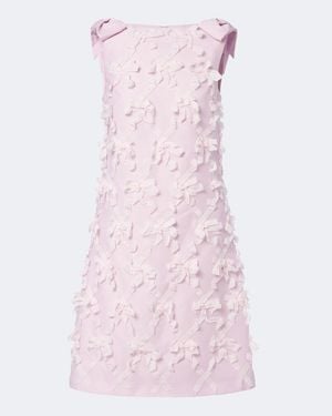 ShuShu/Tong Bow-Detail Embellished Minidress - Pink