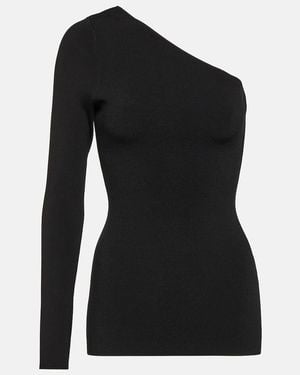 Victoria Beckham Top Vb Body De Un Solo Hombro - Negro