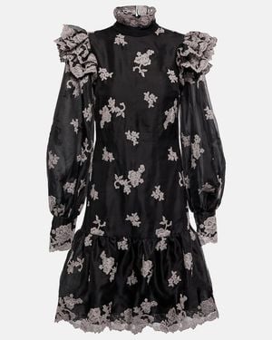 Erdem ‘Nella’ Silk Organza Dress - Black
