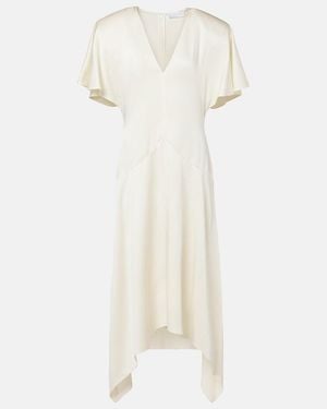 Stella McCartney Satin Midi Dress - White