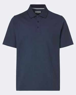 Canali Polo De Algodon - Azul