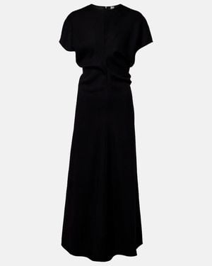 TOTEME Wool Maxi Dress - Black