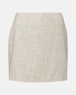 Blazé Milano Coci Checked Miniskirt - White