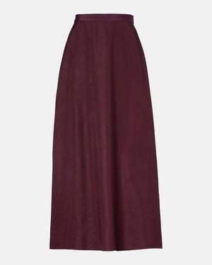 FFORME Maxirock Carina Aus Satin - Lila