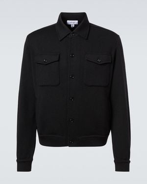 Lardini Virgin Wool Overshirt - Black