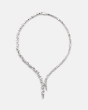 YEPREM Halskette Aus 18Kt Weissgold Mit Diamanten - Mettallic