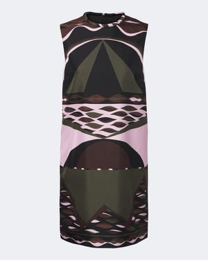 PUCCI Dune Silk Twill Shift Dress - Black