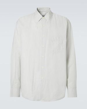 Our Legacy Above Striped Cotton-Blend Shirt - White