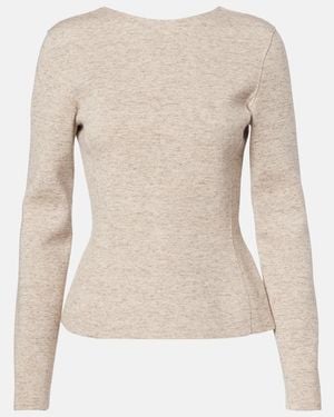 Loro Piana Cardigan Willow Aus Kaschmir, Wolle Und Leinen - Natur