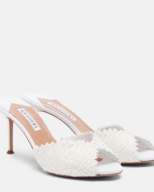 Aquazzura Rio Flirt Mules - White