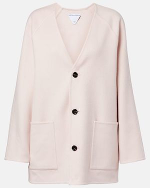 Bottega Veneta Abrigo De Lana - Rosa