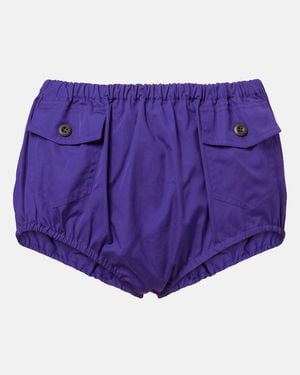 Prada Shorts De Popelin De Algodon - Morado
