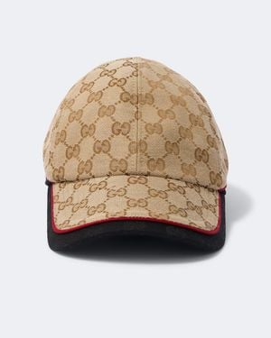 Gucci Gg Baseballkappe Aus Canvas - Natur