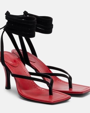 Christopher Esber Frida Leather Sandals - Red