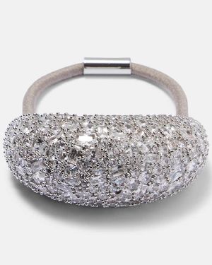 Jennifer Behr Haargummi Czarina Mit Zirkonen - Mettallic