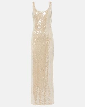 Jonathan Simkhai Bex Sequined Maxi Dress - White
