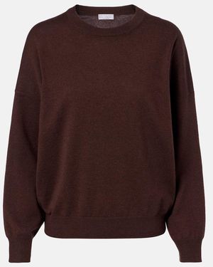 Brunello Cucinelli Jersey De Cachemir - Marrón
