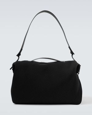 Homme Plissé Issey Miyake Pleats Shoulder Bag - Black
