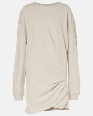 Isabel Marant Pipper Draped Cotton Jersey Minidress - Natural