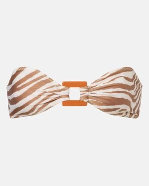 SAME Bedrucktes Bikini-Oberteil - Natur