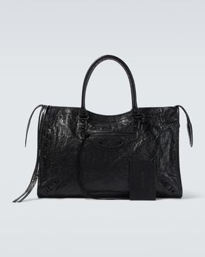 Balenciaga Tote Le City Aus Leder - Schwarz