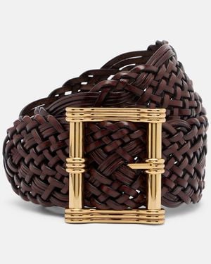 Etro Woven Leather Belt - Brown