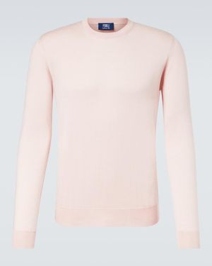 Fedeli Pullover Aus Kaschmir Und Seide - Pink