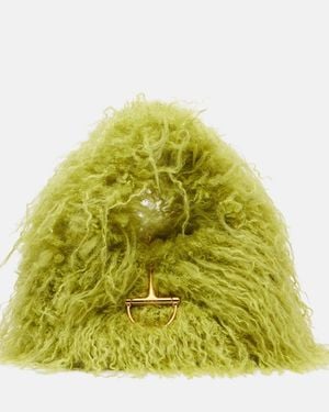 Gucci Bolso Softbit Con Piel - Amarillo