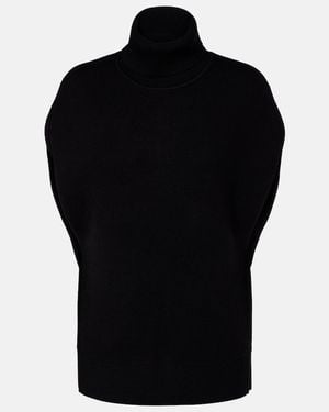 TOTEME Wool-Blend Top - Black