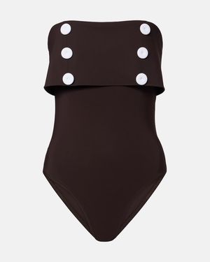 Karla Colletto Billie Swimsuit - Brown