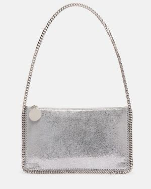 Stella McCartney Falabella Mini Metallic Shoulder Bag - Grey