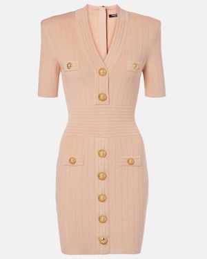 Balmain Mini Dress - Natural