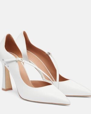 Malone Souliers Bettina 90 Patent Leather Court Shoes - White