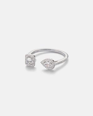 Messika My Twin 18Kt Ring With Diamonds - White