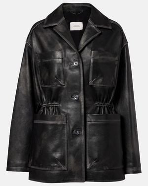 Dorothee Schumacher Sleek Statement Leather Jacket - Black