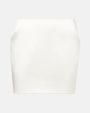 The New Arrivals Ilkyaz Ozel Minirock Meringue Aus Satin - Weiß