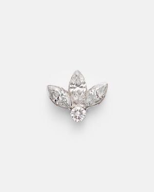 Maria Tash Lotus 18Kt (750/1000) Single Earring With Diamonds - White