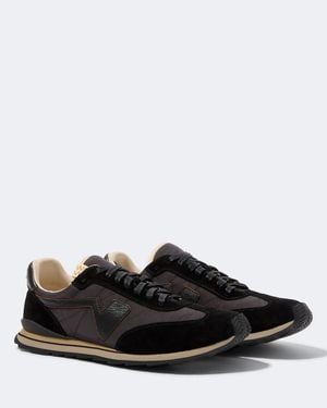 Visvim Fkt Runner Suede-Trimmed Trainers - Black