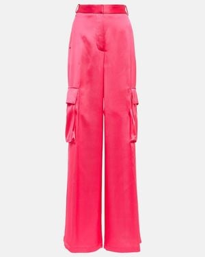 Versace Satin Cargo Pants - Pink