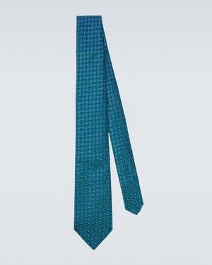 Charvet Silk Jacquard Tie - Blue