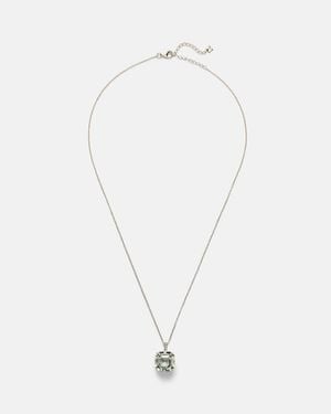Mateo Halskette Aus 14Kt Gelbgold Mit Diamanten Und Amethyst - Weiß