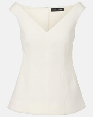 Proenza Schouler Mariam Scuba Top - White