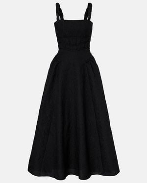 Rachel Gilbert Sophia Jacquard Maxi Dress - Black