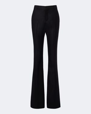 Saint Laurent Cashmere Flared Pants - Blue