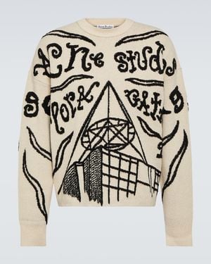 Acne Studios Pullover aus Jacquard-Strick - Natur