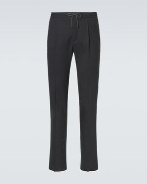 Slowear Virgin Wool Tapered Trousers - Grey