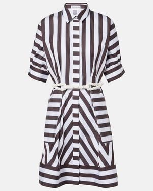 Rebecca Vallance Pippa Striped Cotton Minidress - White