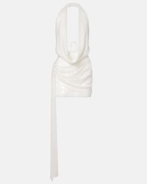 Alex Perry Bridal Minikleid Mit Pailletten - Weiß